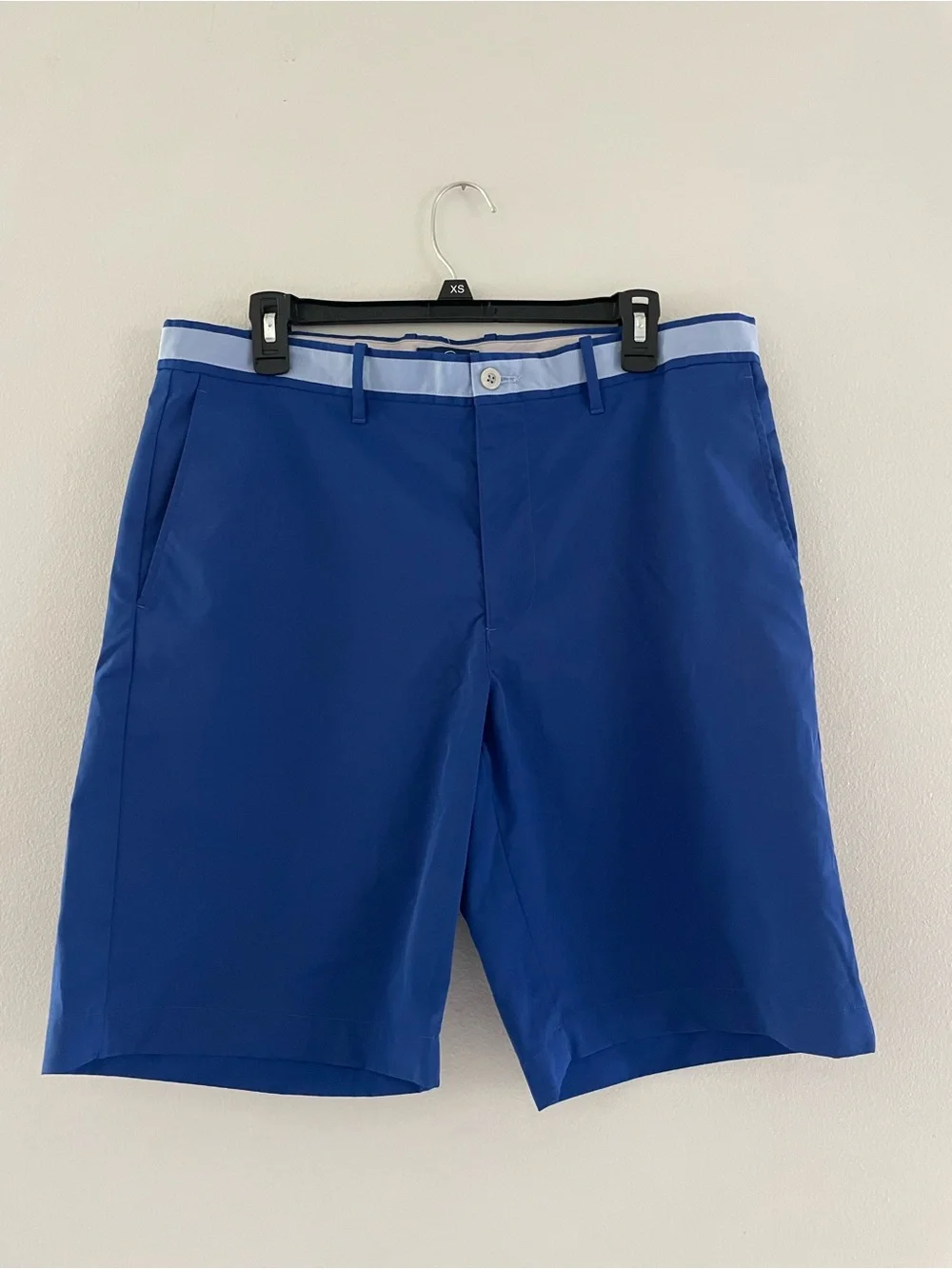 Men's Jack Nicklaus Blue Flat-Front Golf Shorts